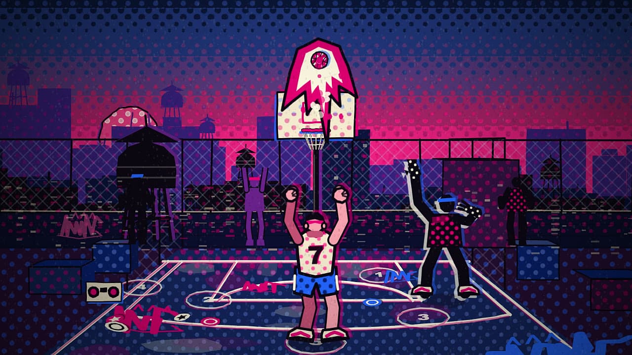 Rooftop Hoops key art